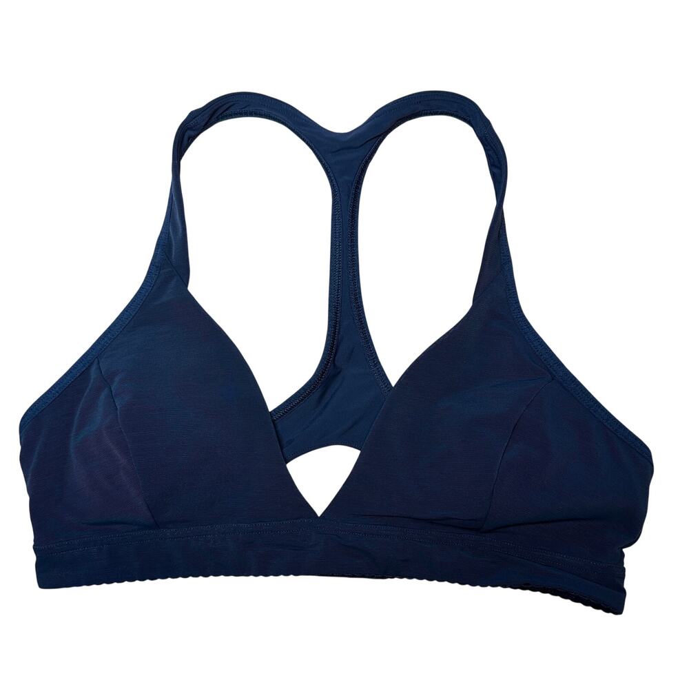 Lululemon All Day Breeze Navy Strappy Sports Bra – Size XS